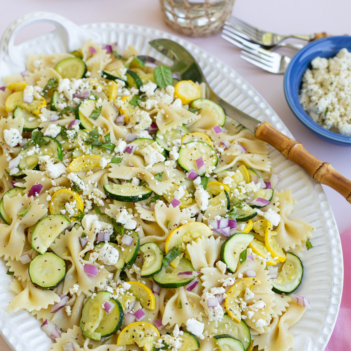 Zucchini and Summer Squash Pasta Salad Recipe
