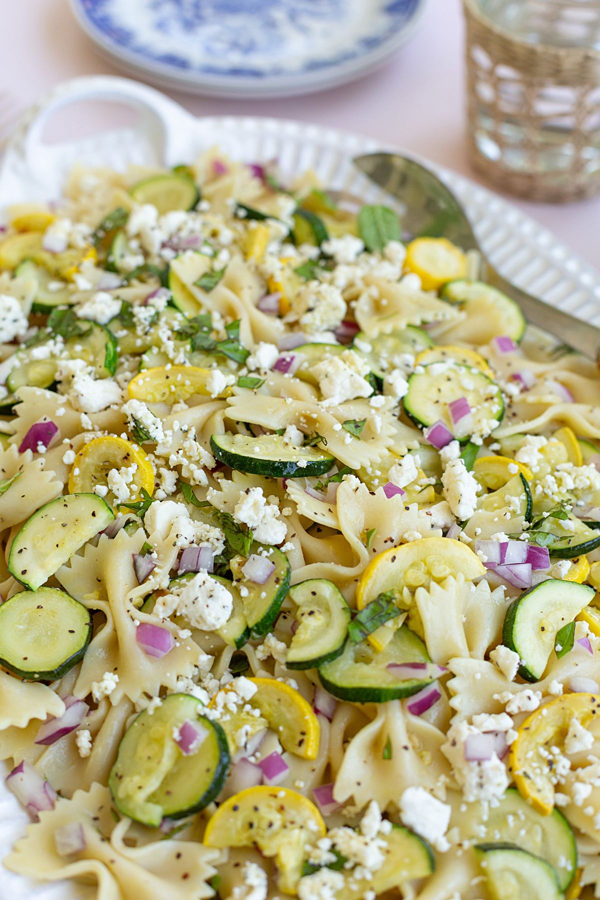 zucchini and squash pasta salad