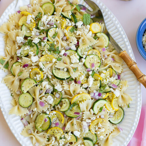 Zucchini Summer Squash Pasta Salad